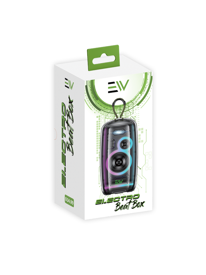 Electro Beatbox - 20W Water Resistance Bluetooth Speaker - Black