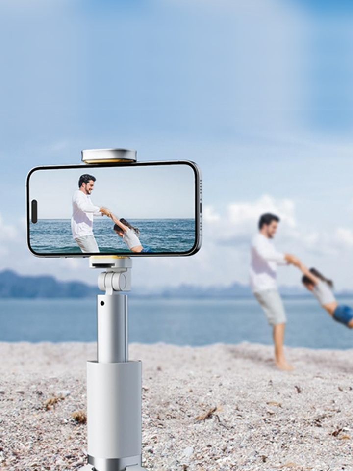 Electro Capture - 12.5 Inch Aluminium Alloy Selfie Stick - White
