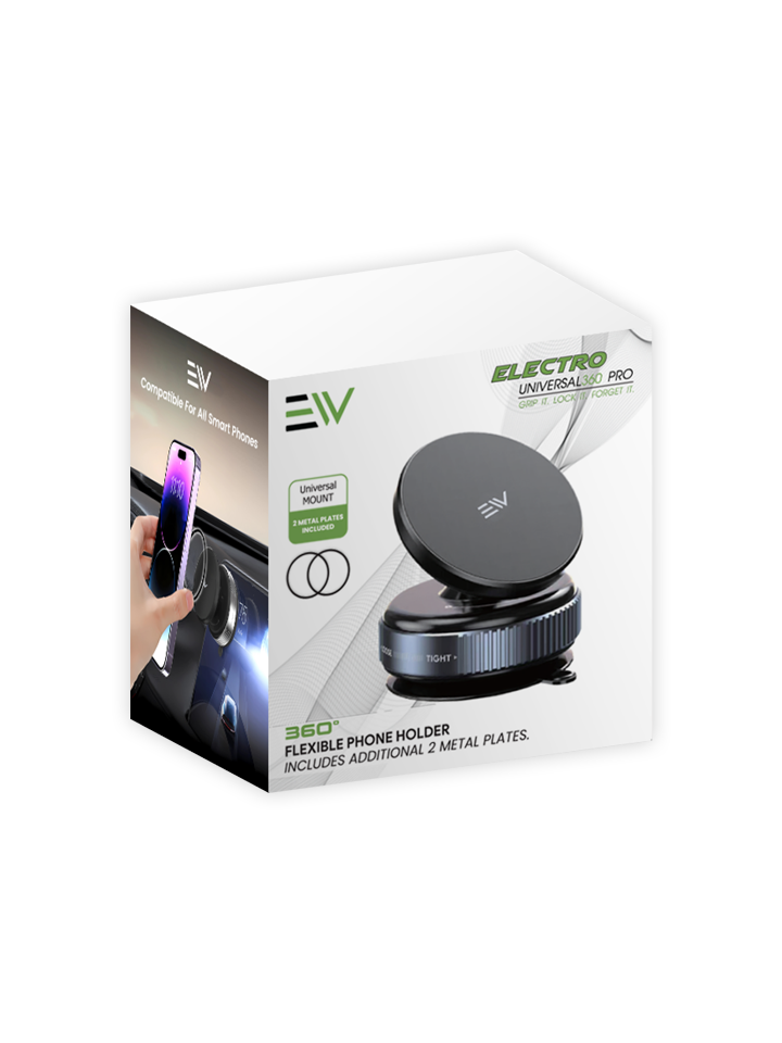Electro Flexible Phone 360 Holder - Black