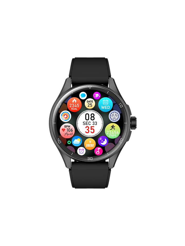 Electro Halo Bluetooth Smart Watch - Black