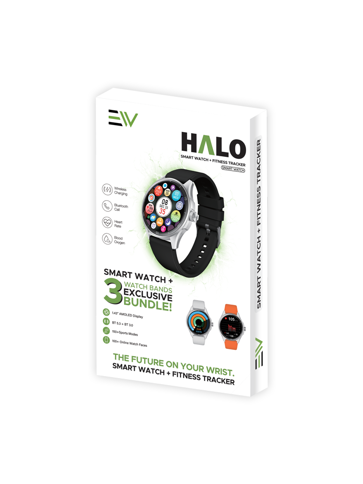 Electro Halo Bluetooth Smart Watch - Black