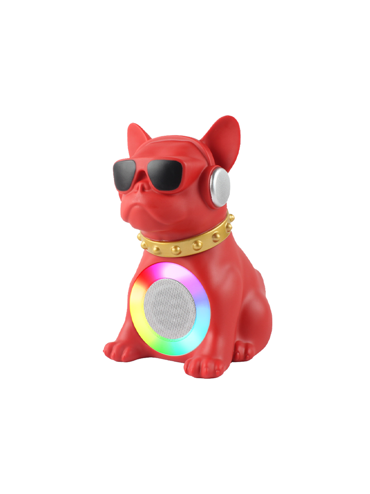 Electro Paw II - Dog Style Portal Bluetooth Speaker Small - Red