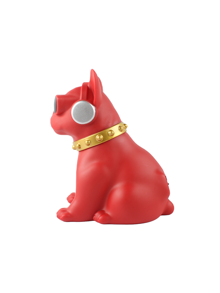 Electro Paw II - Dog Style Portal Bluetooth Speaker Medium - Red