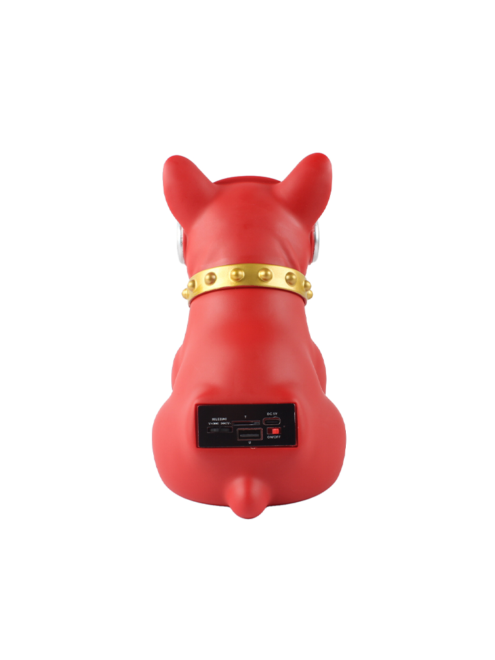 Electro Paw II - Dog Style Portal Bluetooth Speaker Small - Red