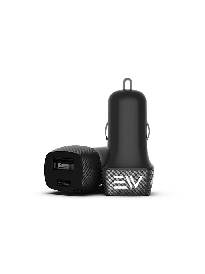 ElectroPower - 20W Single Port Car Charger - Black
