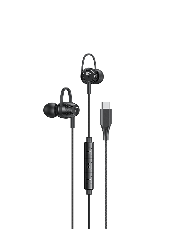 Electro Pure Tune In Ear Braided Wired Headset - Type C