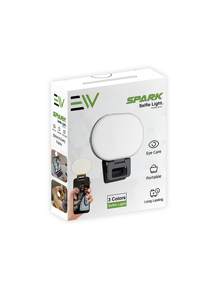 Electro Spark Selfie Light 3 Colors - Black