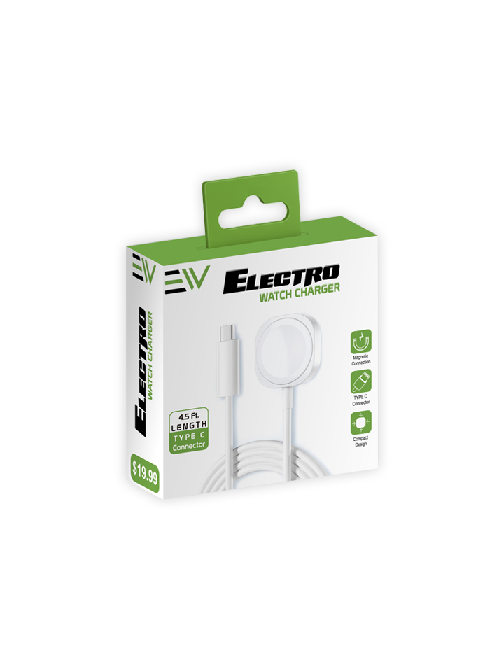 Electro Time Link iWatch Charging Cable - White