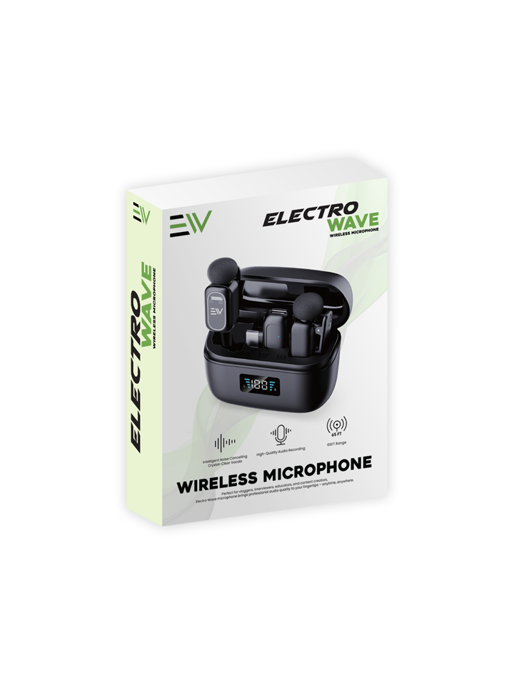 Electro Wave ENC Noise Cancelling Microphone - Black